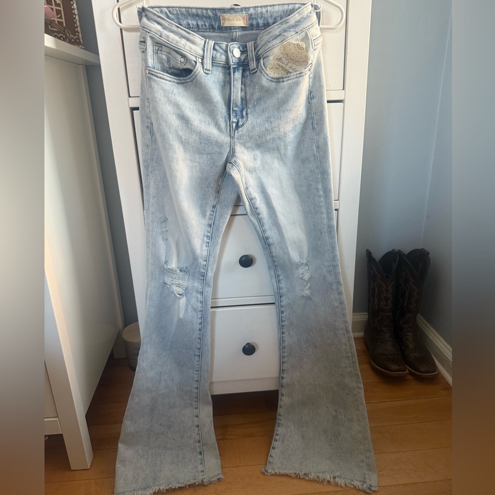 Altar'd State Light Blue Flare Jeans